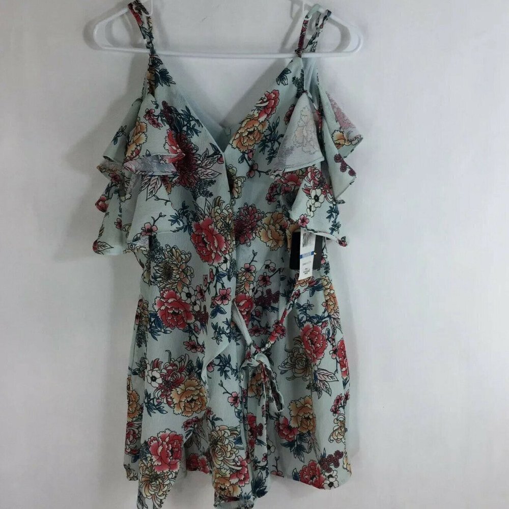 Takara Juniors Romper Blue Floral Sunset Escape